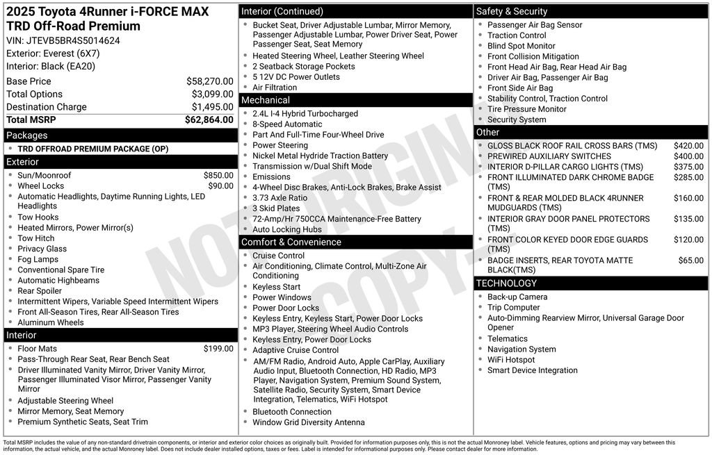 Used 2025 Toyota 4Runner TRD Off-Road Premium image 10