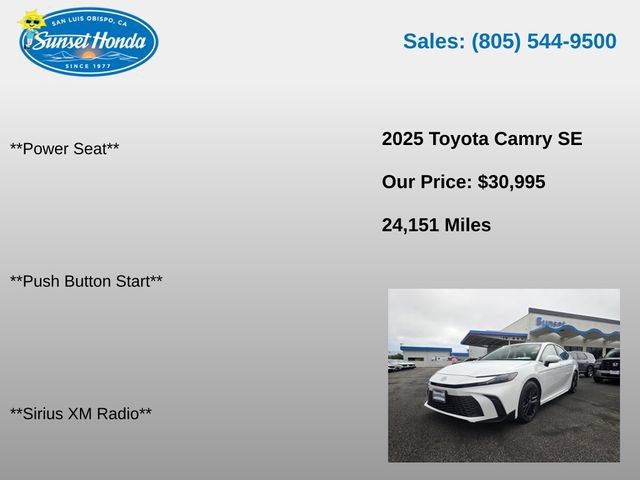 Used 2025 Toyota Camry SE FWD image 14