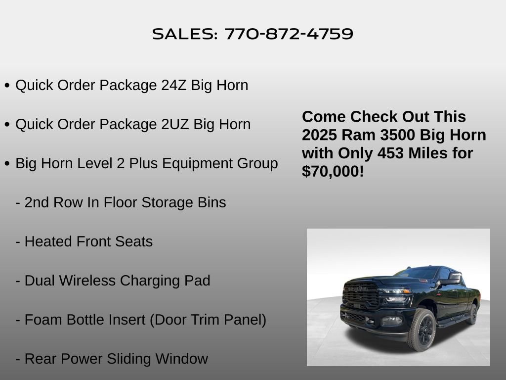 Used 2025 RAM 3500 Big Horn image 5