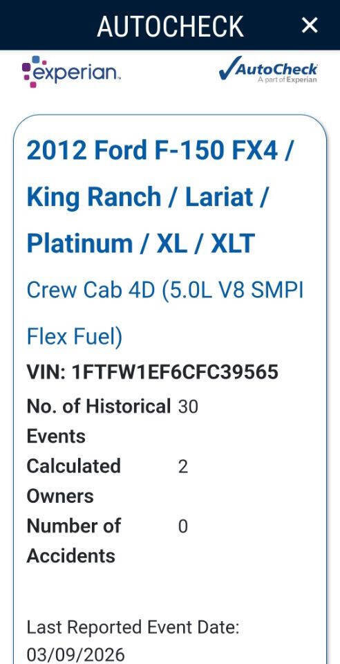 Used 2012 Ford F150 XLT w/ XLT Chrome Pkg image 18