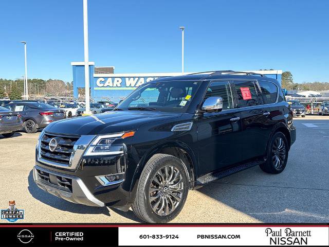 Certified 2023 Nissan Armada Platinum w/ Captain's Chairs Package image 2