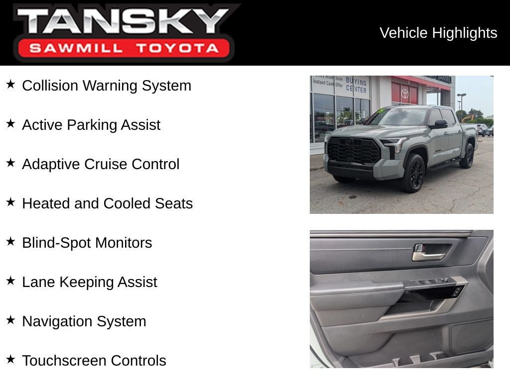 Certified 2025 Toyota Tundra Limited w/ TRD Off-Road Package AWD/4WD image 9