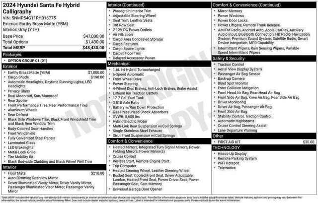 New 2024 Hyundai Santa Fe Calligraphy image 24