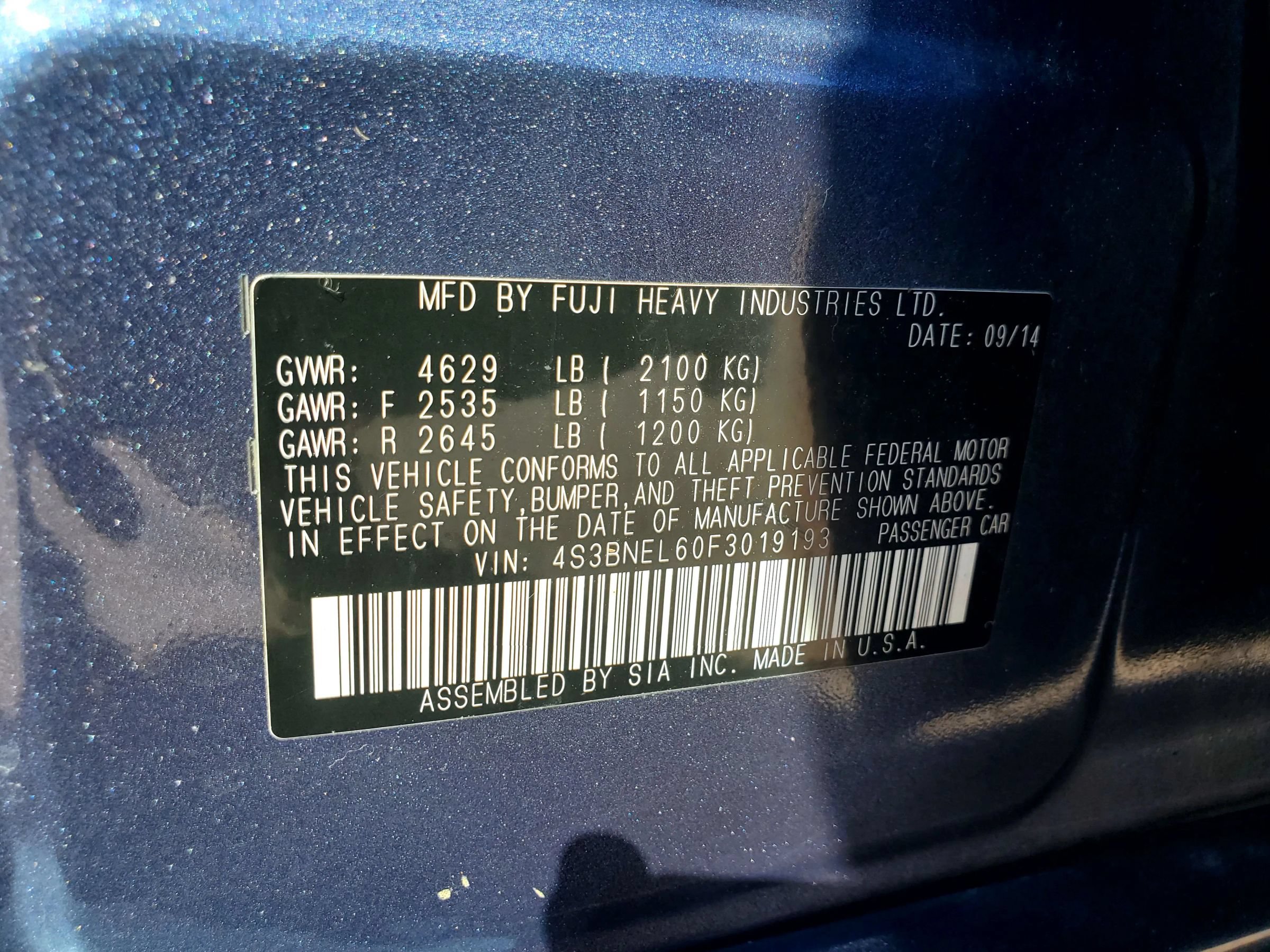 Used 2015 Subaru Legacy 3.6R Limited AWD/4WD image 57