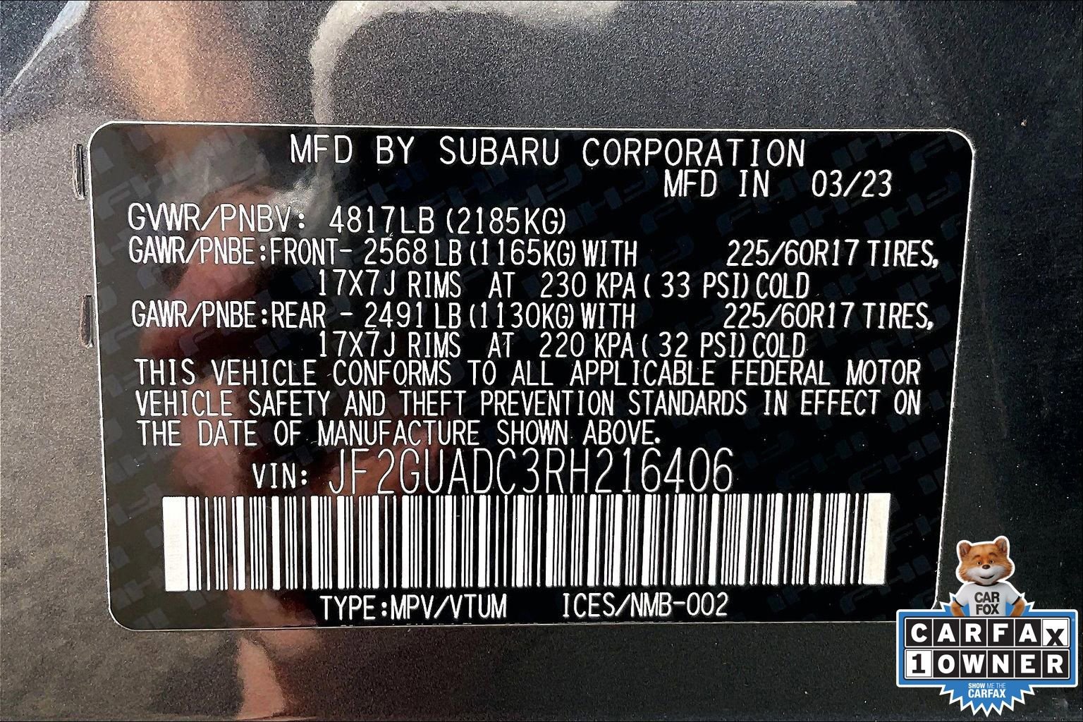 Certified 2024 Subaru Crosstrek 2.0i Premium image 33