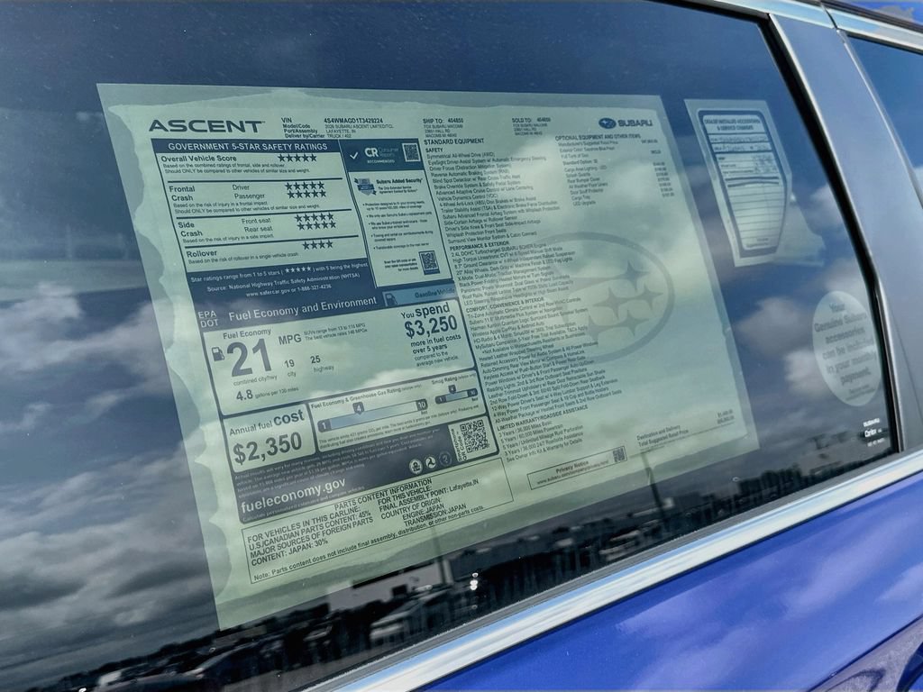 New 2026 Subaru Ascent Limited AWD/4WD image 12