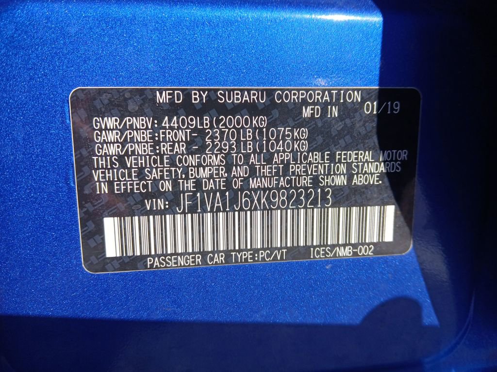 Used 2019 Subaru WRX Limited w/ Popular Package #1 image 27