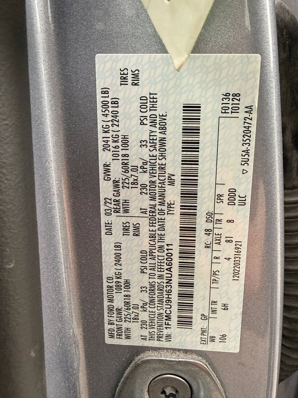 Used 2022 Ford Escape SEL AWD/4WD image 29