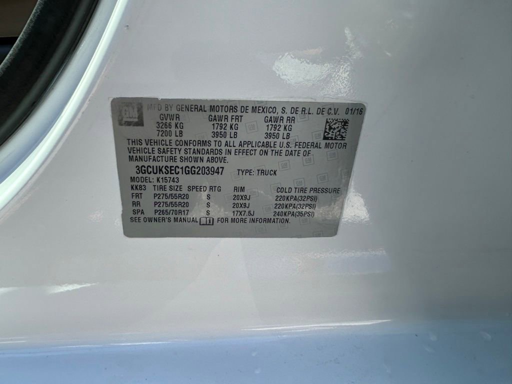 Used 2016 Chevrolet Silverado 1500 LTZ w/ LTZ Plus Package image 43