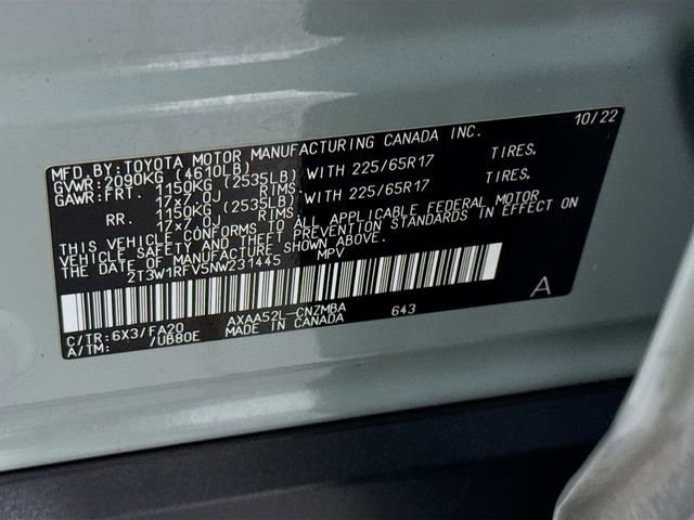 Certified 2022 Toyota RAV4 XLE w/ Convenience Package FWD image 31