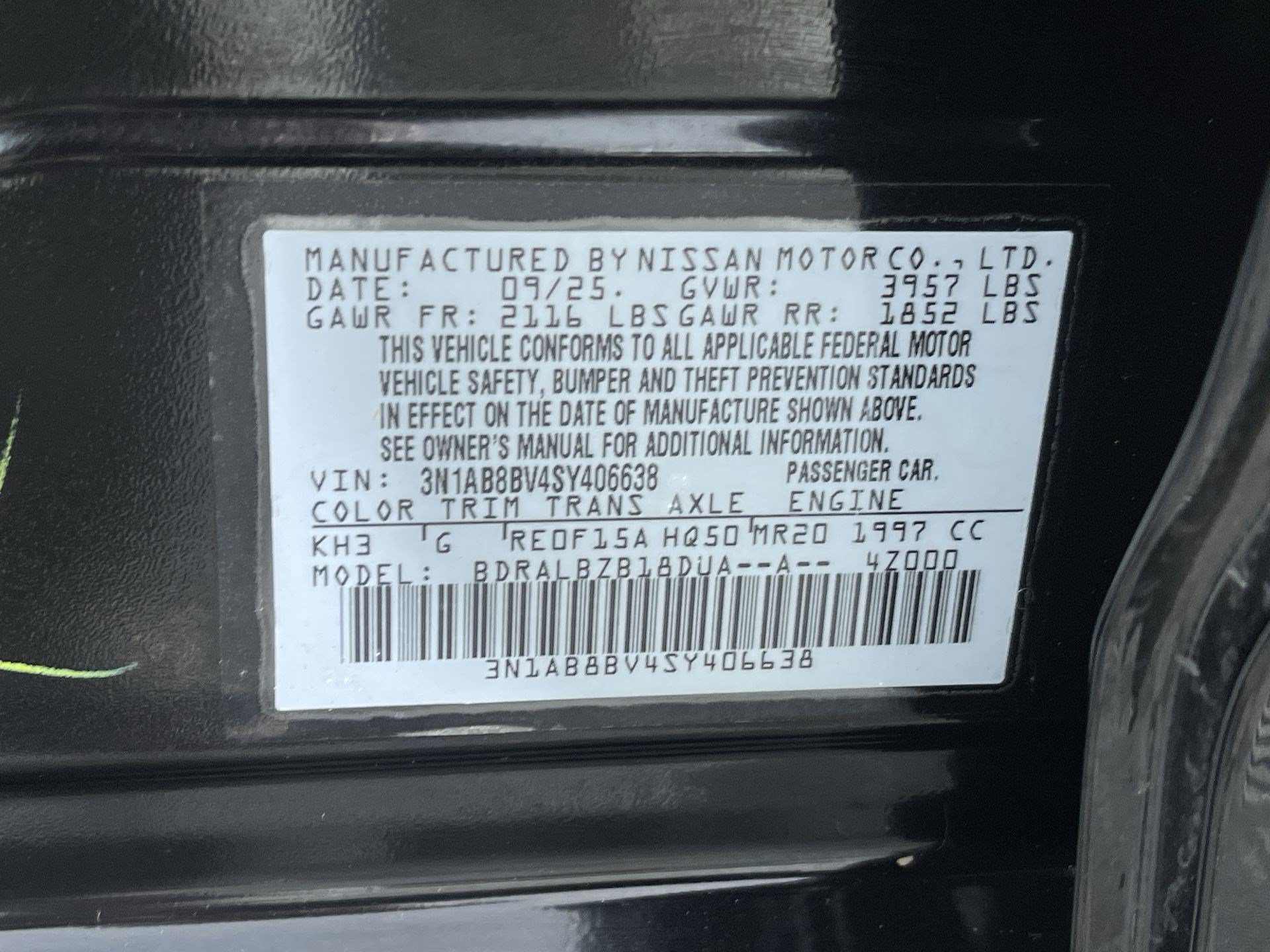 Certified 2025 Nissan Sentra S FWD image 12