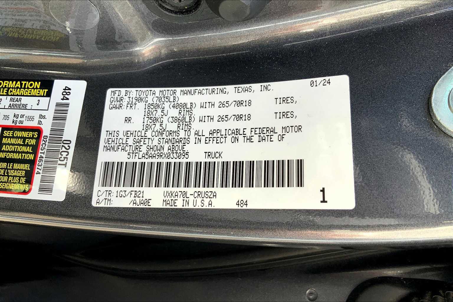 Used 2024 Toyota Tundra SR5 image 30