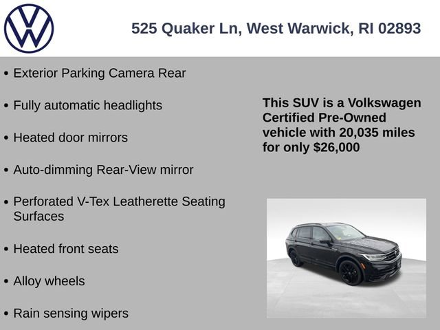 Certified 2022 Volkswagen Tiguan SE R-Line image 13