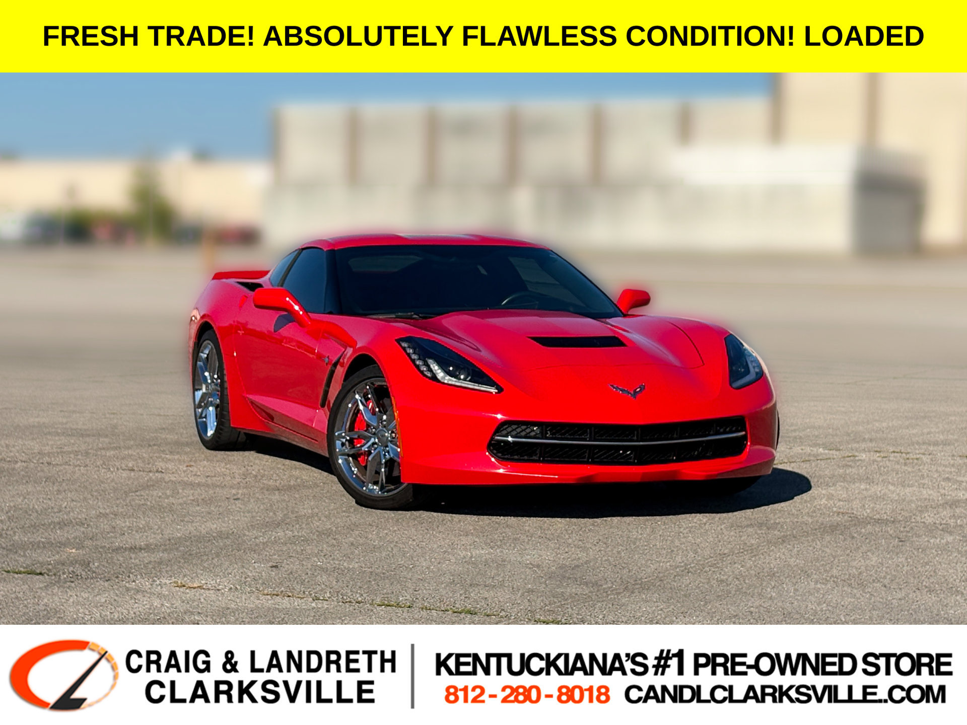 Used 2015 Chevrolet Corvette Stingray Coupe w/ 2LT Preferred Equipment Group RWD image 1