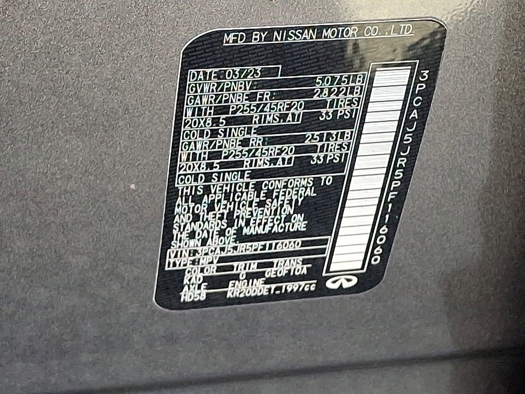 Used 2023 INFINITI QX55 Luxe w/ Cargo Package image 30