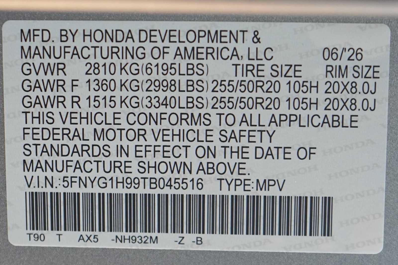 New 2026 Honda Pilot Black Edition image 21