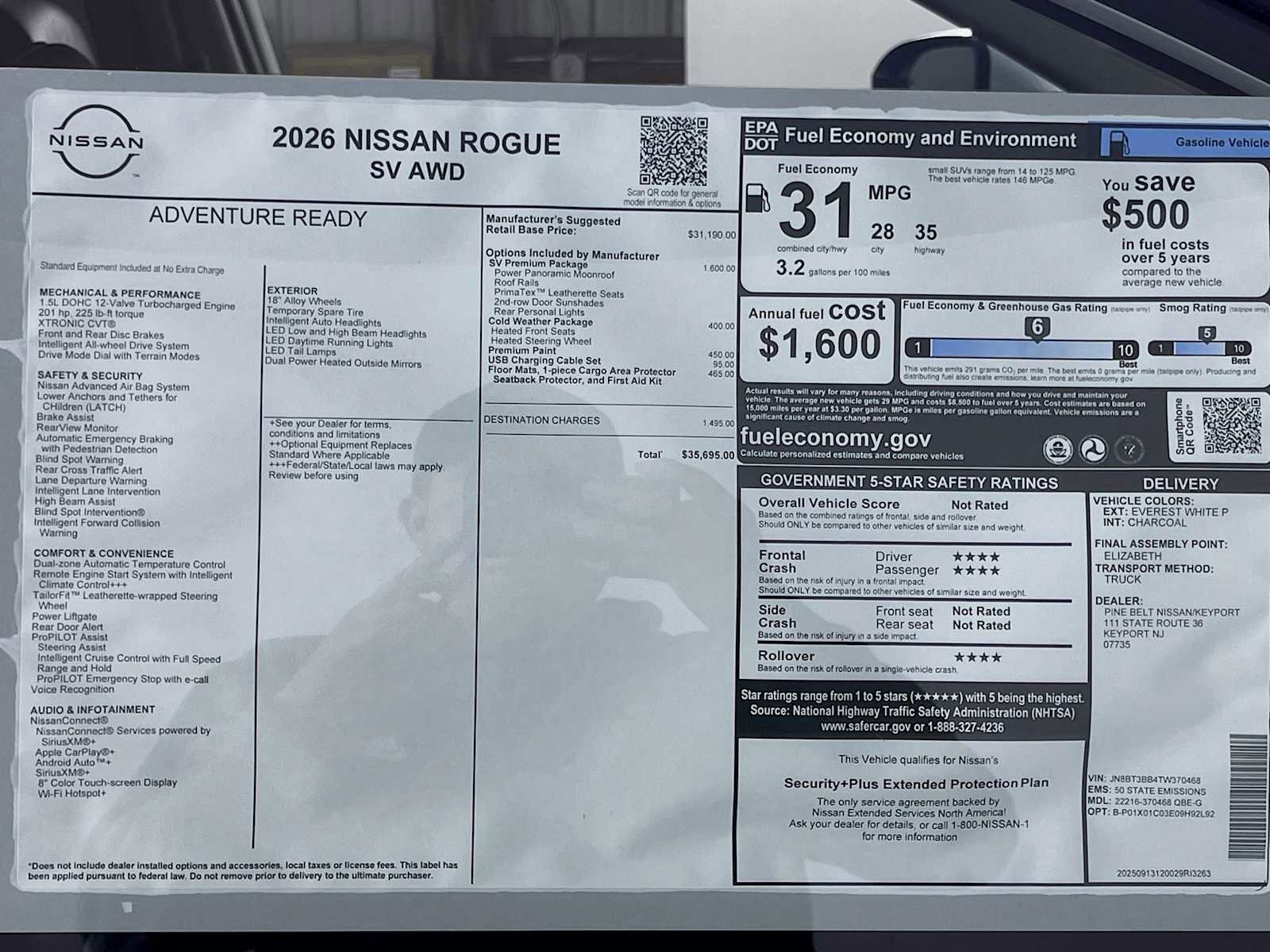 New 2026 Nissan Rogue SV image 6