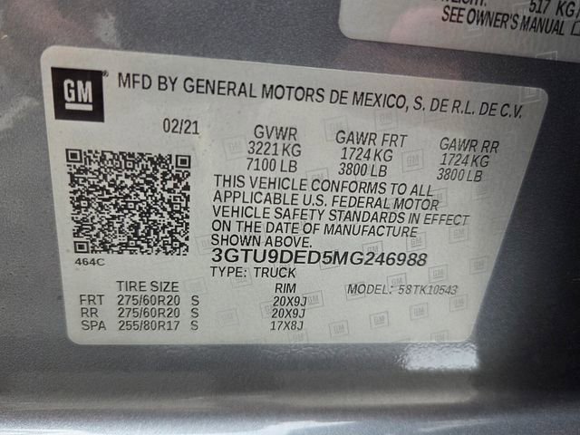 Used 2021 GMC Sierra 1500 SLT w/ SLT Premium Package image 21