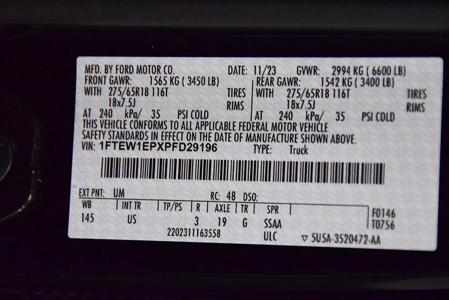 Used 2023 Ford F150 XLT w/ Equipment Group 302A High AWD/4WD image 16