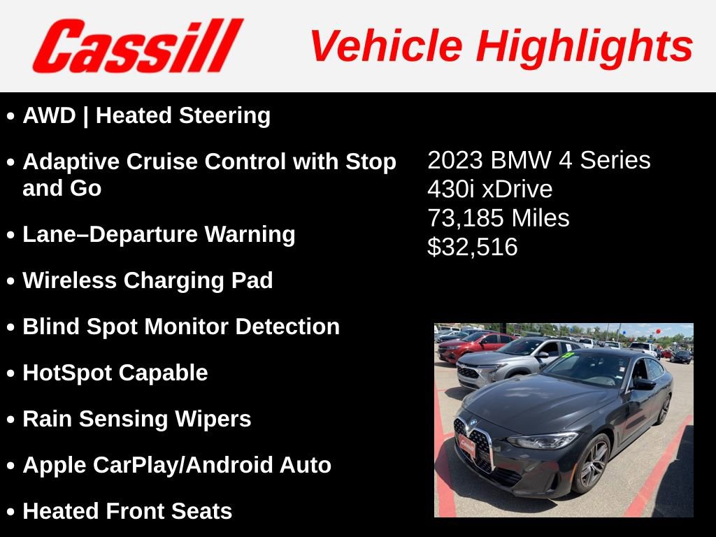 Used 2023 BMW 430i Gran Coupe xDrive AWD/4WD image 3