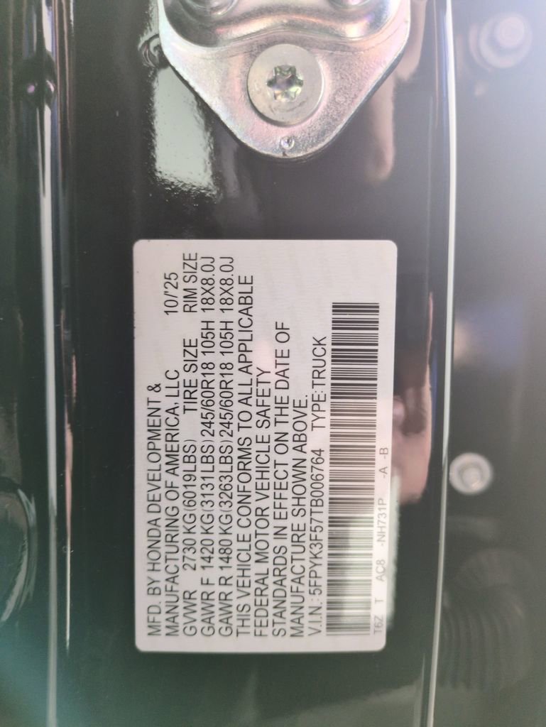 New 2026 Honda Ridgeline RTL image 29