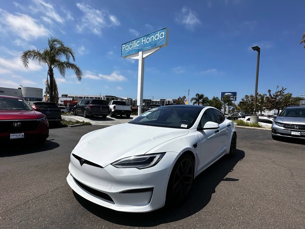 Used 2021 Tesla Model S Plaid AWD/4WD image 2