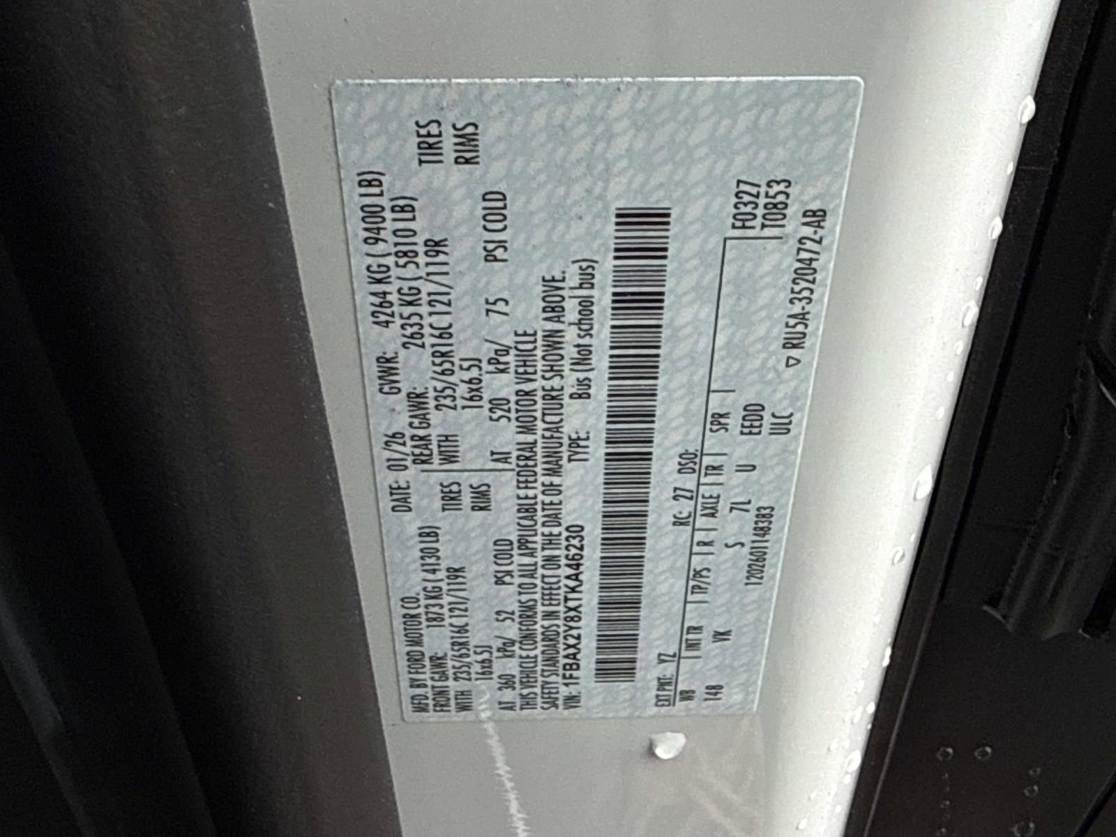 New 2026 Ford Transit 350 XL image 21