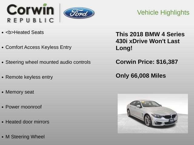 Used 2018 BMW 430i Gran Coupe xDrive image 6