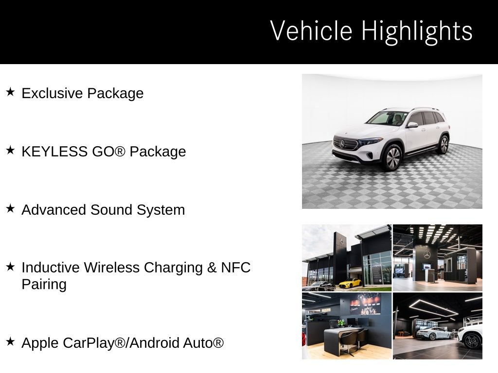 Used 2023 Mercedes-Benz EQB 300 4MATIC w/ Exclusive Package image 10