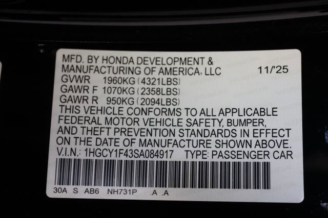 Certified 2025 Honda Accord SE image 29