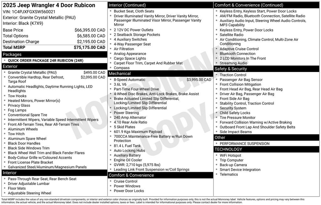 Used 2025 Jeep Wrangler Unlimited Rubicon AWD/4WD image 42