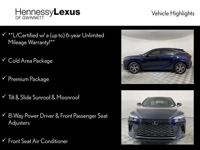 Used 2023 Lexus RX 350 Premium w/ Accessory Package (Z1) image 12