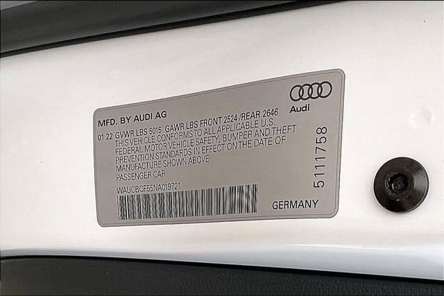 Certified 2022 Audi A5 2.0T Premium Plus image 35