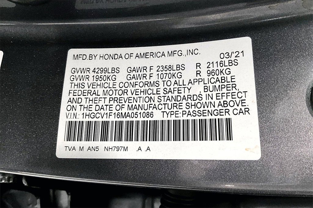 Used 2021 Honda Accord LX image 32