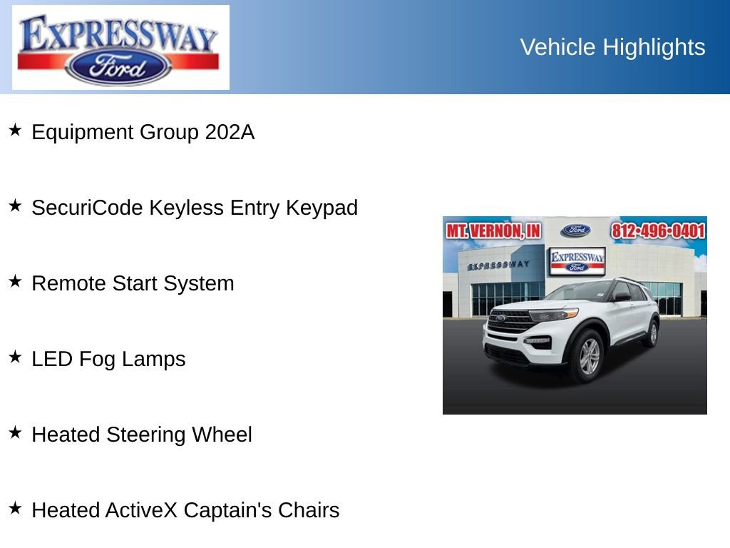 Used 2024 Ford Explorer XLT w/ Equipment Group 202A RWD image 2