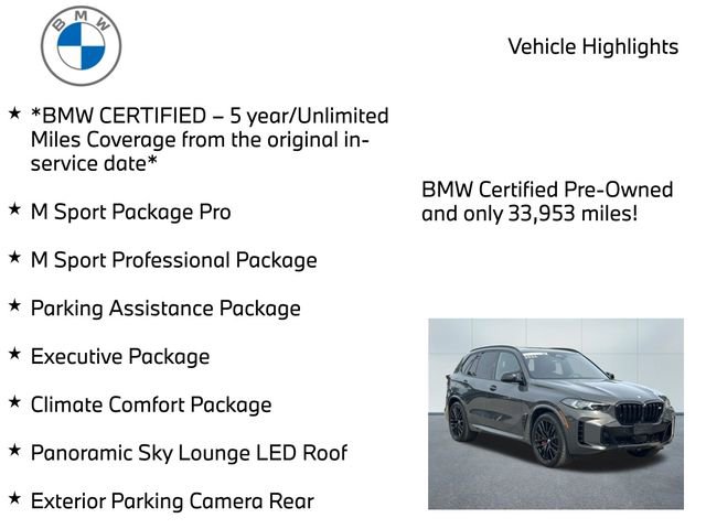 Certified 2024 BMW X5 M60i w/ Executive Package AWD/4WD image 11