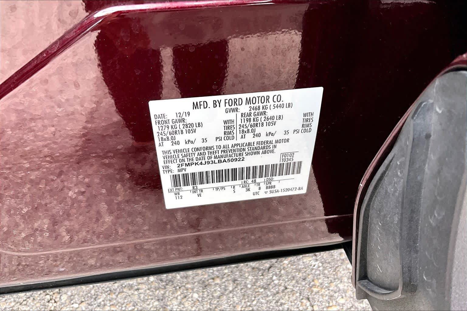 Used 2020 Ford Edge SEL w/ Convenience Package AWD/4WD image 67