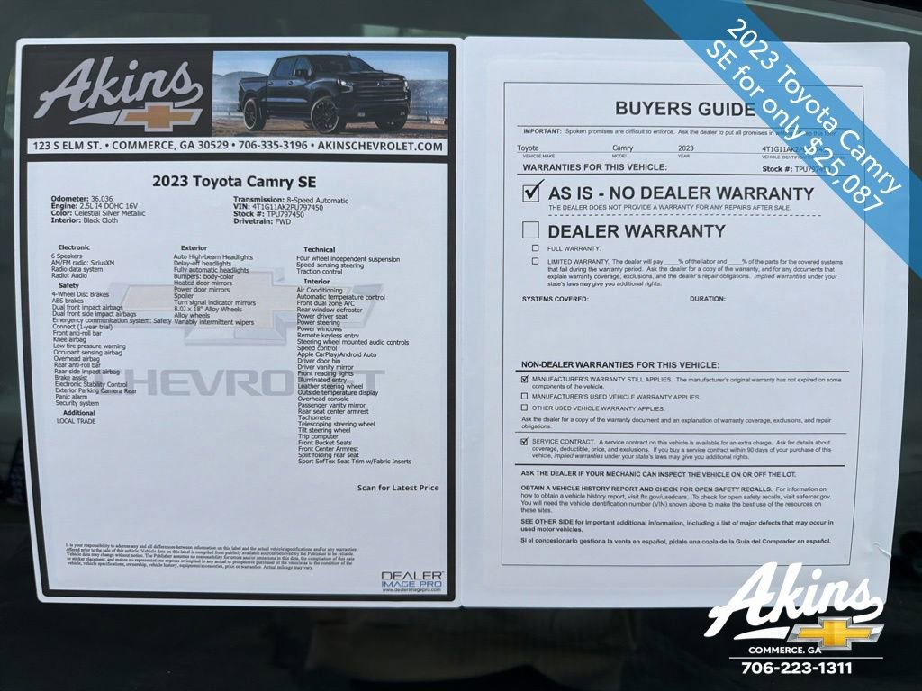 Used 2023 Toyota Camry SE image 10