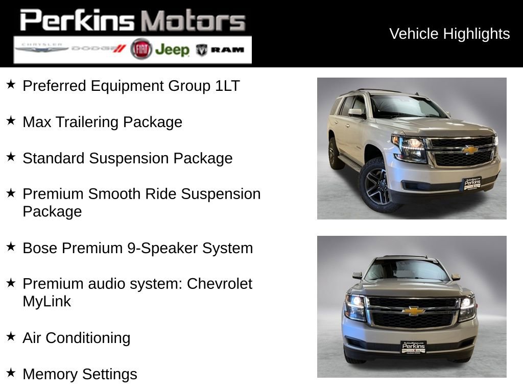 Used 2015 Chevrolet Tahoe LT w/ Max Trailering Package image 2