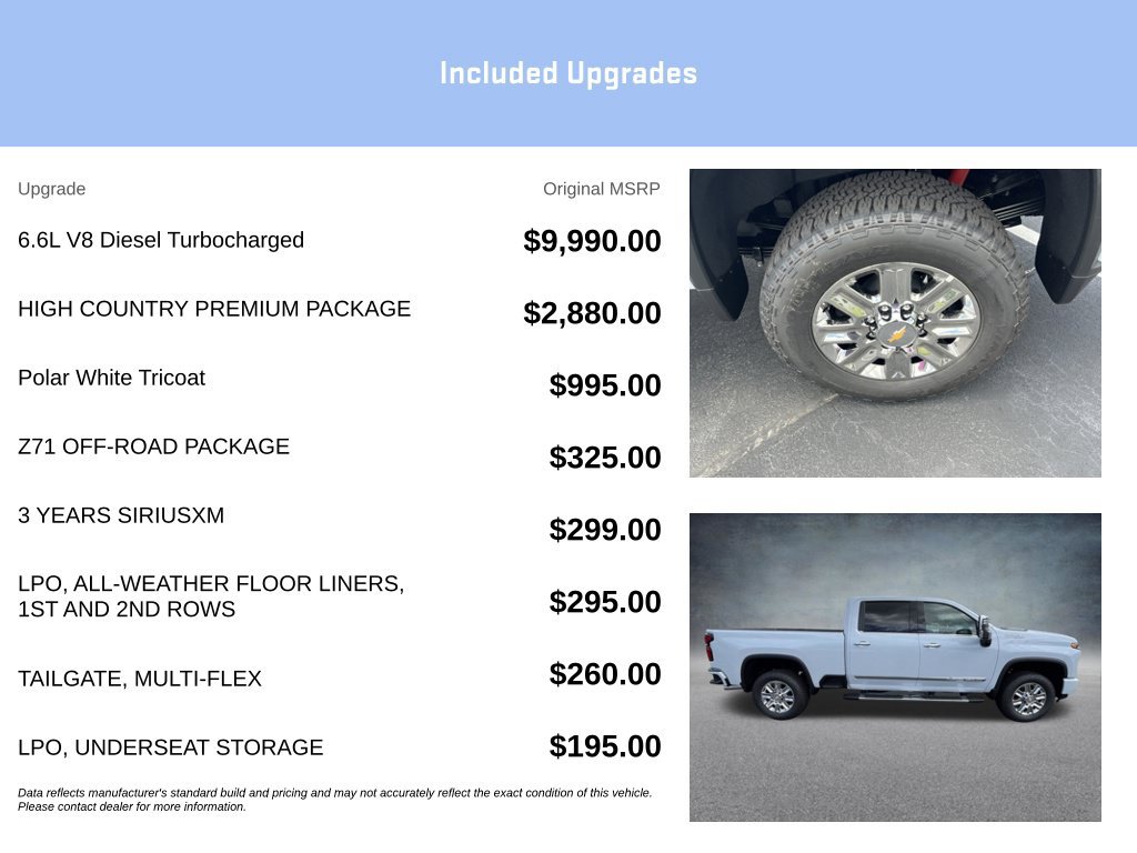 New 2026 Chevrolet Silverado 3500 High Country w/ High Country Premium Package AWD/4WD image 16