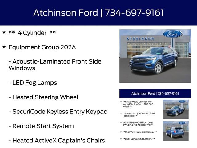 Certified 2023 Ford Explorer XLT w/ Equipment Group 202A image 12
