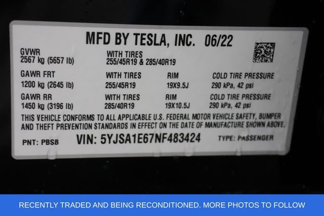 Used 2022 Tesla Model S Plaid AWD/4WD image 29