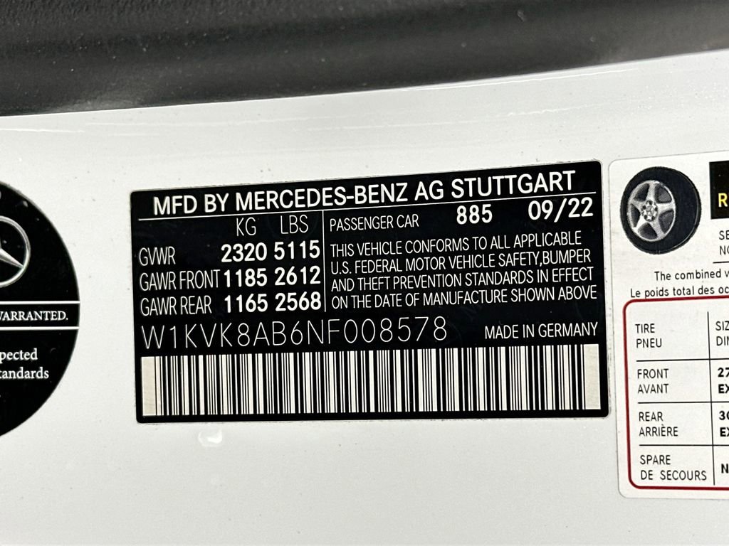 Certified 2022 Mercedes-Benz SL 55 AMG 4MATIC image 31