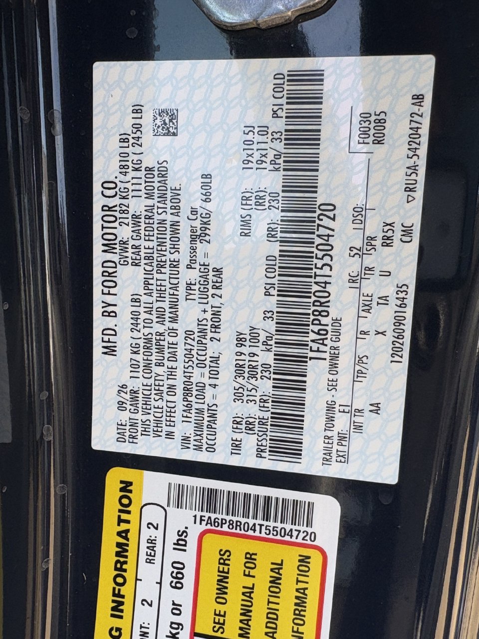 New 2026 Ford Mustang Dark Horse w/ Dark Horse Handlin Package RWD image 28