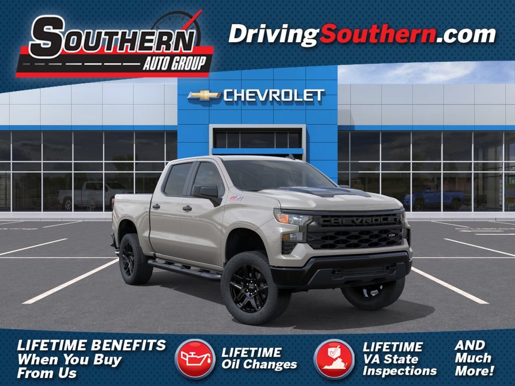 New 2026 Chevrolet Silverado 1500 Custom Trail Boss w/ Turbomax Blackout Package AWD/4WD image 1
