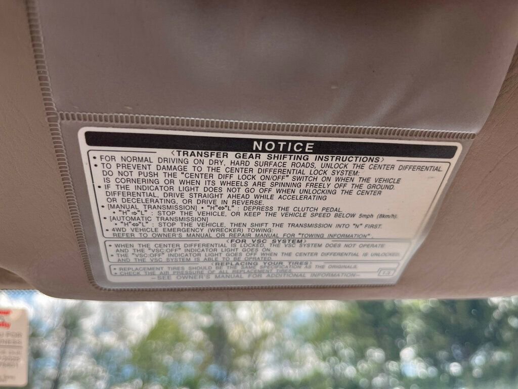 Used 2000 Toyota Land Cruiser AWD/4WD image 86