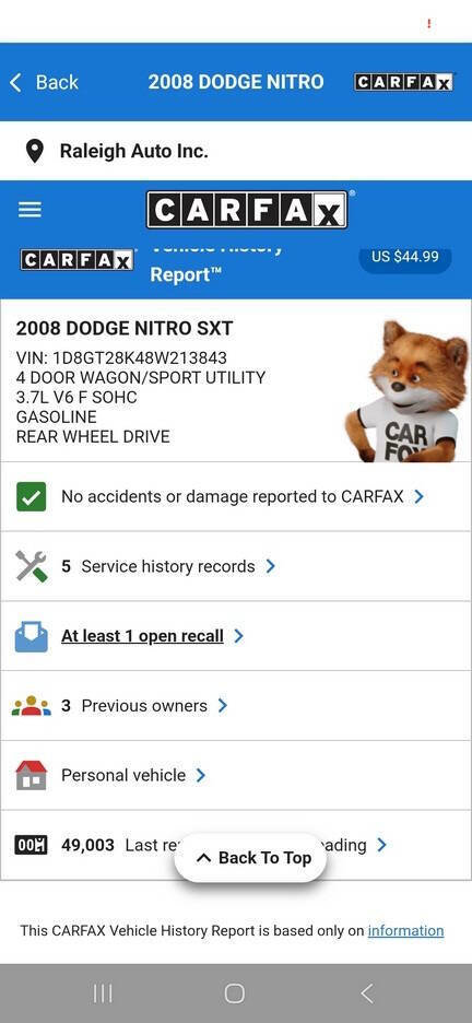 Used 2008 Dodge Nitro SXT image 40