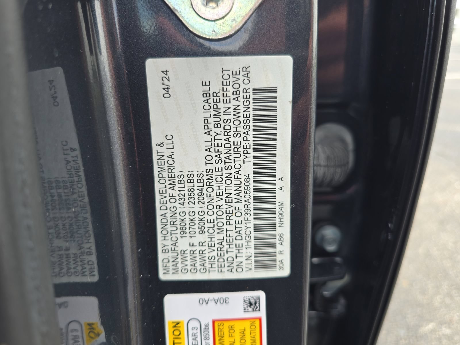 Certified 2024 Honda Accord EX image 30