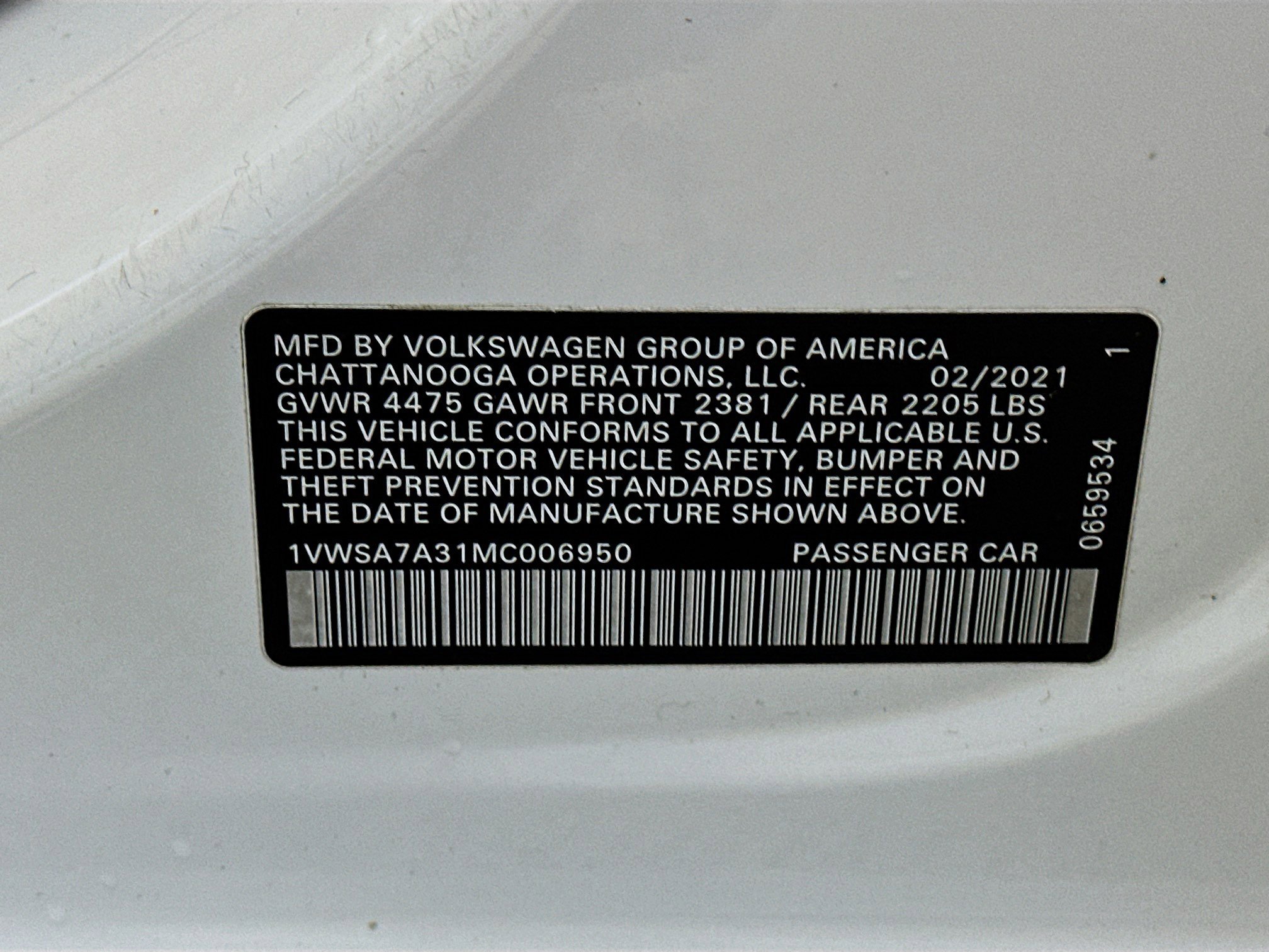 Used 2021 Volkswagen Passat 2.0T SE image 12