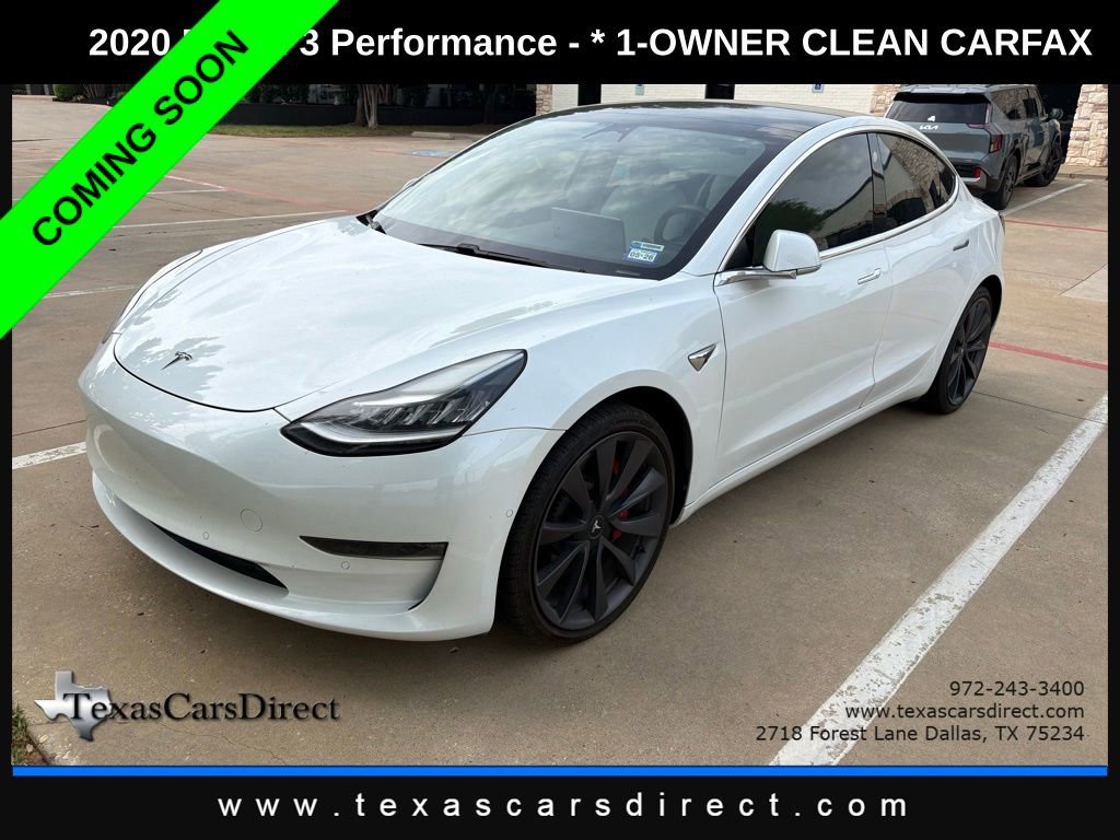 Used 2020 Tesla Model 3 Performance image 1